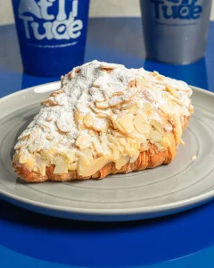 almond croissant from attitude coffee indonesia